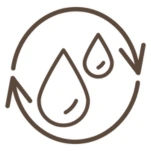 Avec oyas moins d'arrosage nécessaire, 50% d'économie.